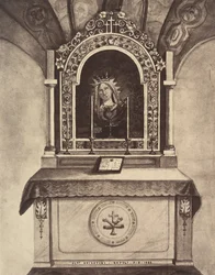 XIIIe Estación. Jesús es entregado a su madre. Este altar está construido..., 1860 o después