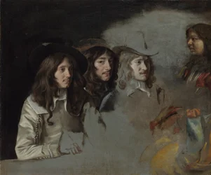 Tres hombres y un niño, c. 1647-1648
