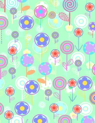Flores superpuestas