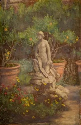 Fuente en un Jardín, Cairate, Lombardía