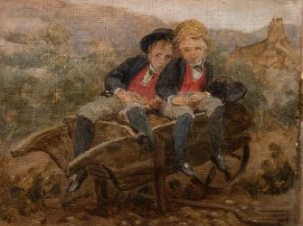 Boceto de los Hons. Dudley y Archie Hamilton Gordon, 1890