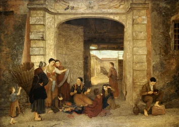 La puerta eterna Cairate, Lombardía, 1876