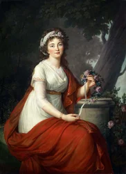 Retrato de la condesa Tatyana Vasilyevna Yusupova, nacida von Engelhardt 1769-1841, 1797