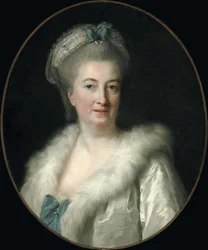 Retrato de la madre del artista, Madame Le Sèvre, de soltera Jeanne Maissin 1728-1800, hacia 1778.