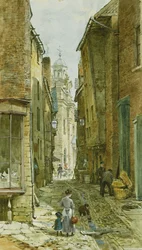 Figuras en Harp Lane, Ludlow