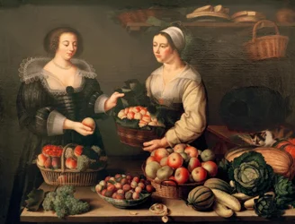 La vendedora de frutas y verduras