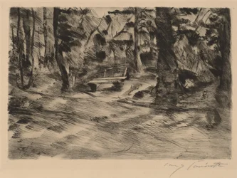 Banco en el bosque II, 1917