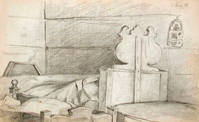 Dormitorio (recto), Satanás (verso)