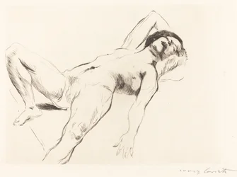 Mujer desnuda reclinada I, 1912
