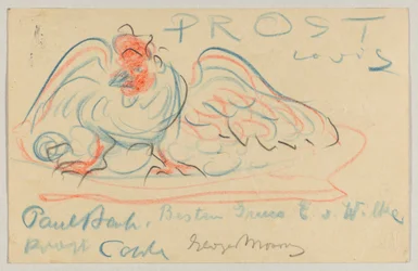 Lovis Corinth a Elly Strathmann: postal, matasellada el 19 de mayo de 1911