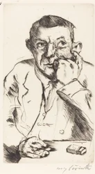 Retrato de un hombre fumando