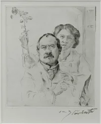 Autorretrato con su esposa Charlotte Berend-Corinth