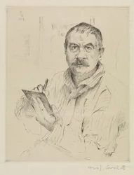 Autorretrato, aguafuerte