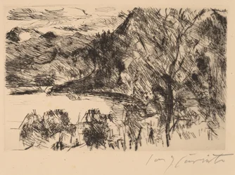 Walchensee con Jochberg, 1923
