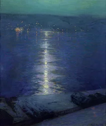 Luz de luna sobre el río, 1919