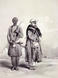 Un Zemindar y un Puthan, 1844