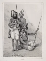 Akalees, guerreros indios, 1844