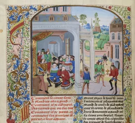 Homenaje de Luis II de Male por una delegación de Gante, ca 1470-1475