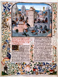 Masacre de los campesinos rebeldes en Meaux, 1358, c. 1475