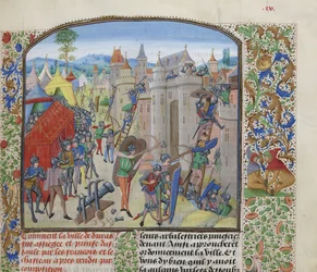 Asedio del castillo de Duras por los franceses en 1377