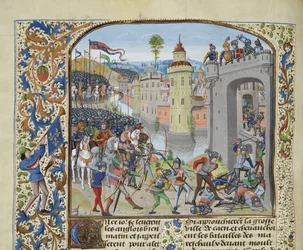 La batalla de Caen en 1346, ca. 1470-1475