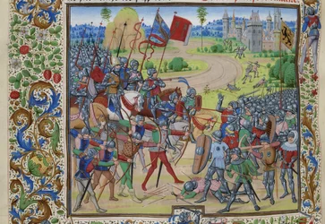 La batalla de Dunkerque el 25 de mayo de 1383