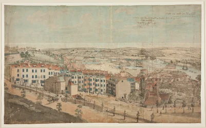 Boceto preparatorio para Vista de Granby Hill, Clifton, desde el oeste