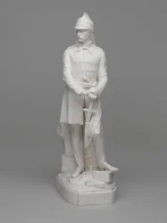 Estatuilla de loza de Paria del Teniente (luego Mayor) William Hodson