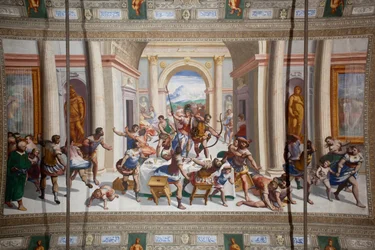 La historia de Ulises (el regreso), techo del Salone Cambiaso