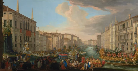 Regata en el Gran Canal en honor de Federico IV, rey de Dinamarca