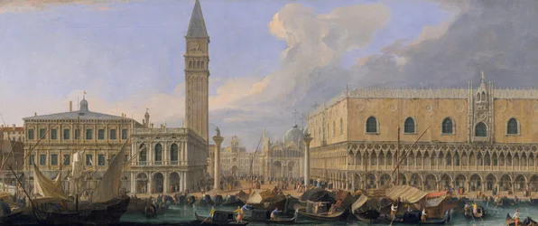 El Molo, Venecia, desde el Bacino di San Marco, c.1709