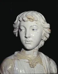 Ángel Sosteniendo una Vela (detalle)