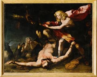 Apolo y Marsias (pintura sobre lienzo)