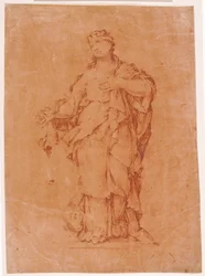 Danés: María Magdalena, según la estatua de Algardi en S. Silvestro al Quirinale