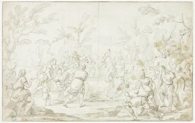 Moisés golpea la roca