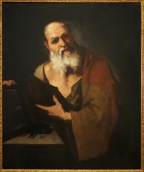 Platón (424-348 a.C.). Pintura de Luca Giordano (1634-1705), óleo sobre lienzo