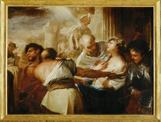 Santa Lucía conducida al martirio (pintura sobre lienzo)