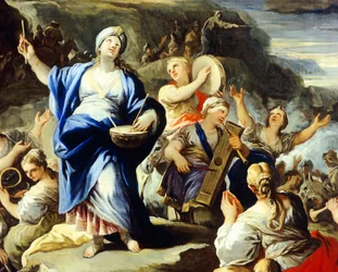 Escena de baile y canto, de Canto de Miriam