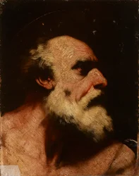 San Bartolomé (detalle de la pintura)