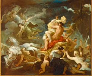 La violación de Proserpina por Hades. Proserpina es hija de Zeus y Deméter, como esposa de Hades reina sobre los...