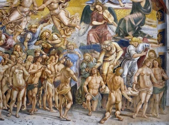 Benditos en el Paraíso, del ciclo de frescos del Juicio Final