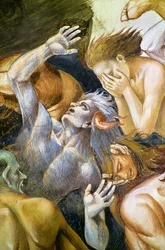 Condenados en el infierno, del ciclo de frescos del Juicio Final