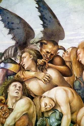 Condenados en el infierno, del ciclo de frescos del Juicio Final