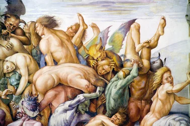 Condenados en el infierno, del ciclo de frescos del Juicio Final