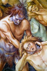 Condenados en el infierno, del ciclo de frescos del Juicio Final