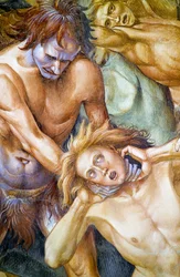 Condenados en el infierno, del ciclo de frescos del Juicio Final