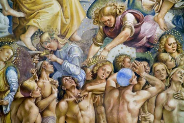 Elegidos, del ciclo de frescos del Juicio Final
