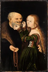 La pareja desigual (Viejo enamorado)