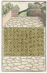 Tabernáculo con patrón de querubines