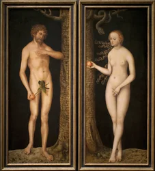 Adán y Eva, hacia 1510-20